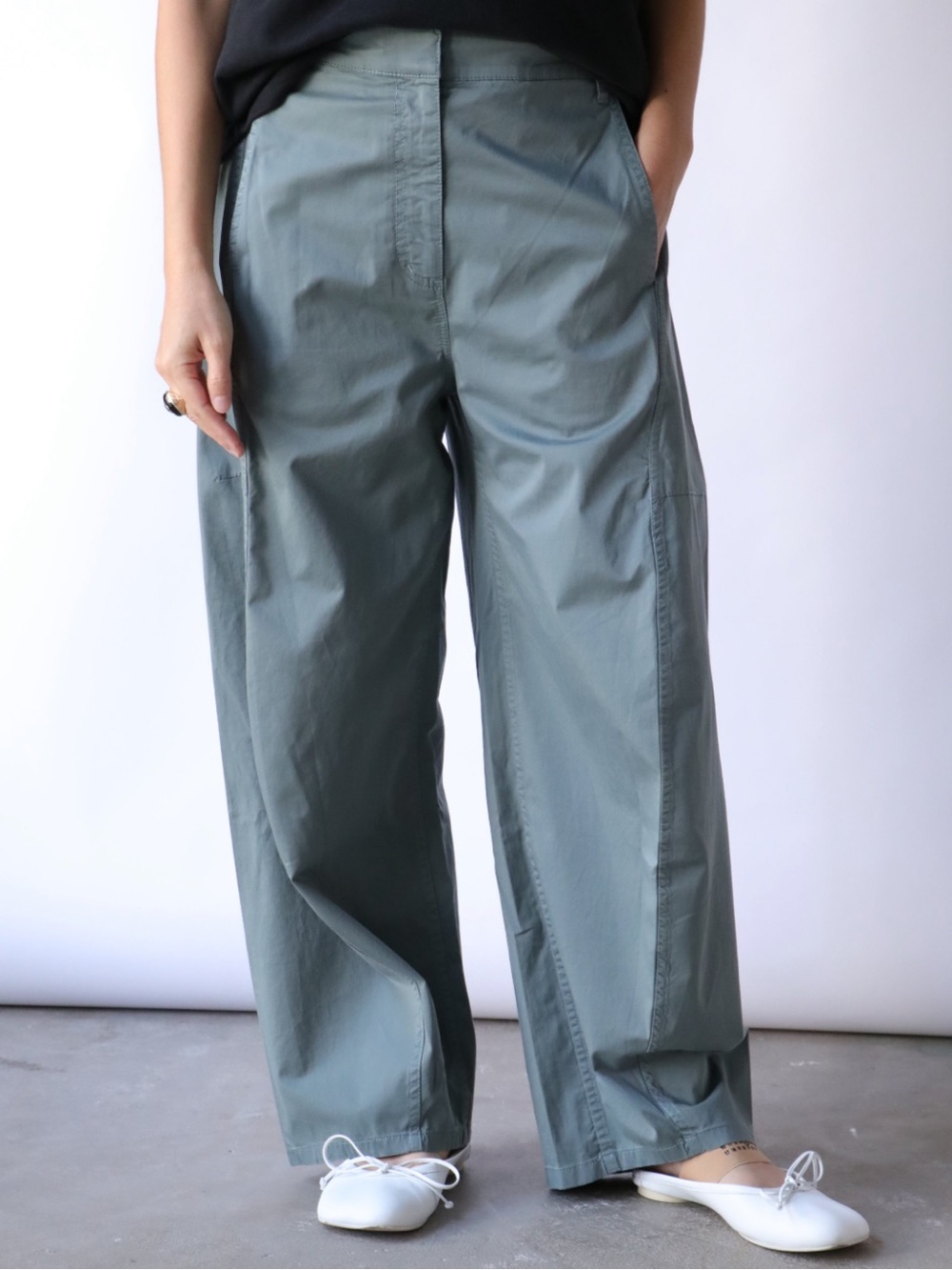 Tibi Cotton Sid Pant, SHORT